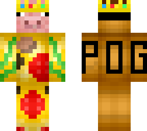 pizza skin in a technoblade mask