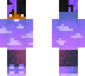 purple hair boy