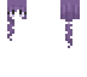 purple ponytail