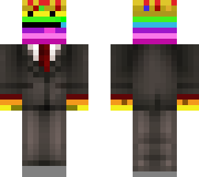rainbow derp in a suit