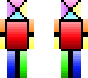 rainbow pastel outline