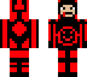 red and black skin