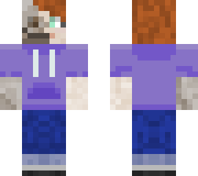 skeleton/person(purple hoodie)