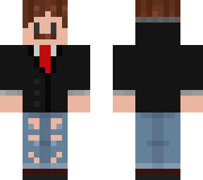 suit with moustache