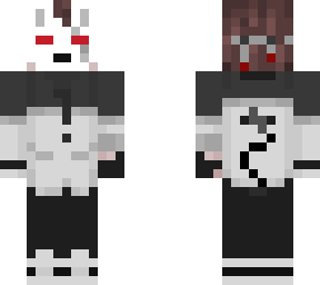 wolf mask but white