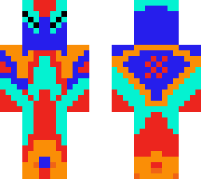 armoured red flame man