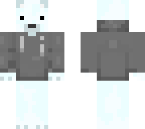 bear with grey sweat shirt