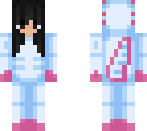black hair girl in axolotl idk :)