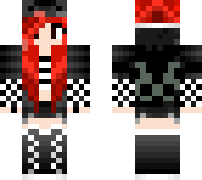 black veil brides hoodie girl with red hair
