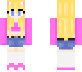 blonde girl w thigh highs.