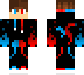 blue and red fire boy