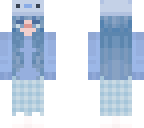 blue axolotl girl | Minecraft Skin