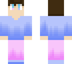 cotton candy themed person