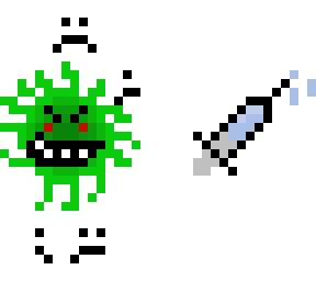 covid 19 pixel art
