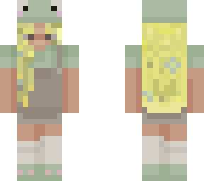 frog girl with blonde hair ( this is not mine i edited it)