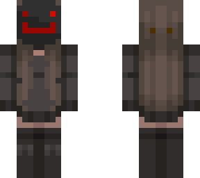 girl black and red skin