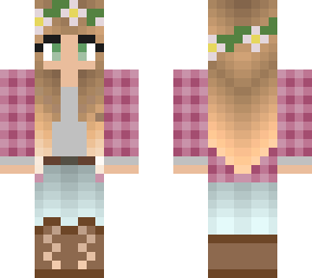 girl green eyes blonde hair dark blonde ombre flower child