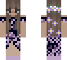 girl w/purple wedding dress