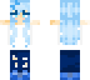 icy haired girl