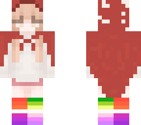 my minecraft skin but with a mushroom hoodie