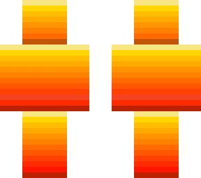 orange and red gradient skin