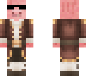 pig pirate with shades