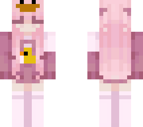 pink duck girl