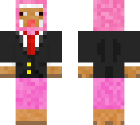 pink sheep in a suit