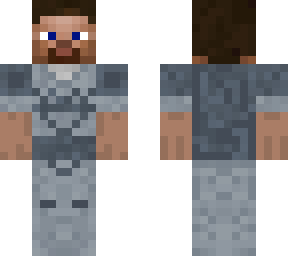 steve as a knight without helmet