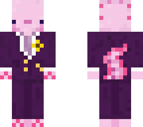 axolotl in a suit