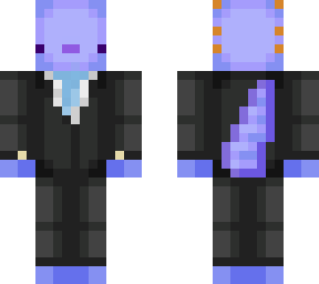 axolotl with suit :) | Minecraft Skin