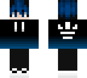 black fading to blue sweat