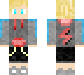 blonde blue, red and grey adidas jumper lightning boy