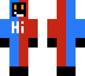 blue and red