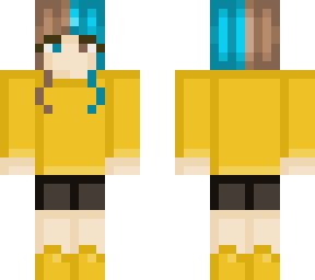 brown and teal person