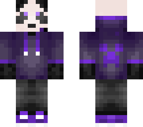 cool purple gamer panda