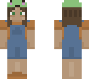 cute girl with frog hat