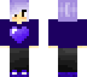girl with short lilac hair