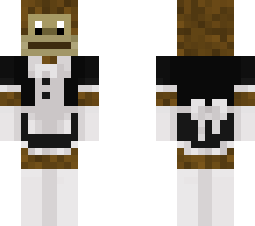 monkey in a maid costum
