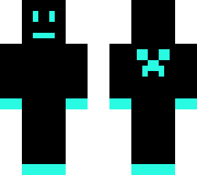 neon blue person (with no inside)
