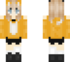 orange cat girl