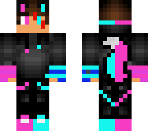 pink and blue gamer fox