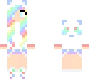 rainbow panda girl