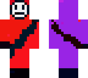 red and purple hunter