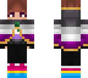 saturn dressed in his pride colours