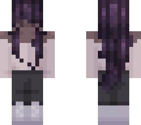 two toned purple hair