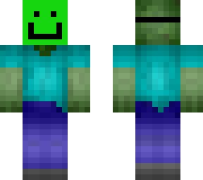 zombie with happy mask