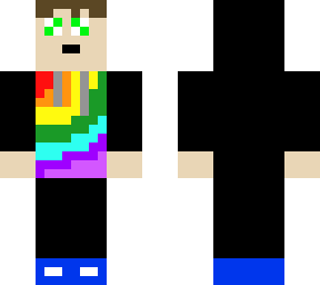 "the rainbow hoodie man"