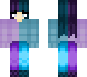 blue and purple girlie