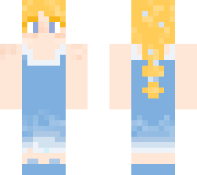 blue dress